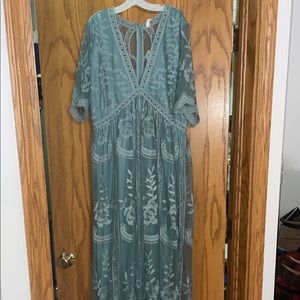 Full length maternity maxi dress
